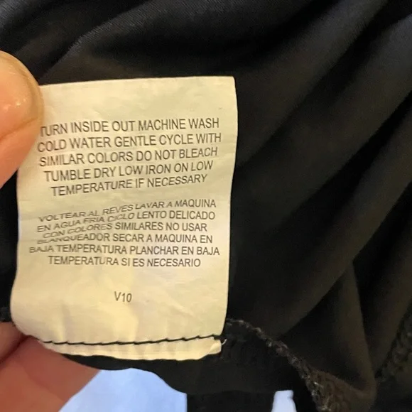 Luxology Black Soft Jersey Dress with Lacing Accents Size 6 - Picture 3 of 5